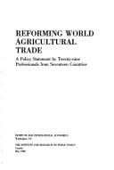 Reforming world agricultural trade