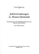 Judenverordnungen in Hessen-Darmstadt