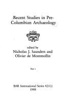 Recent studies in Pre-Columbian archaeology