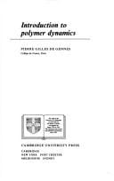 Introduction to polymer dynamics
