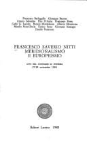 Francesco Saverio Nitti, meridionalismo e europeismo