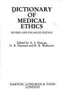 Dictionary of medical ethics