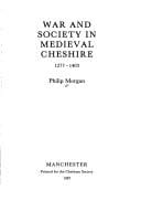 War and society in medieval Cheshire, 1277-1403