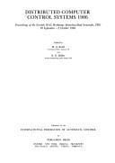 Distributed computer control systems 1986