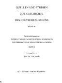 Beiträge zur Geschichte des Deutschen Ordens