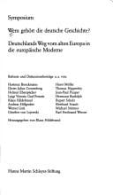 Wem gehört die deutsche Geschichte?