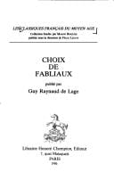 Choix de fabliaux