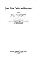 Donor room policies and procedures