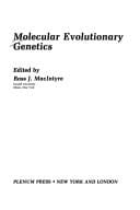 Molecular evolutionary genetics