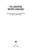 To honor René Girard