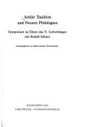 Antike Tradition und neuere Philologien