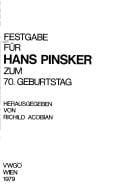 Festgabe für Hans Pinsker zum 70. Geburtstag
