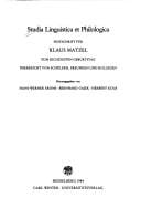 Studia linguistica et philologica