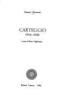 Carteggio, 1914-1920