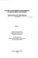 Costing and pricing electricity in developing countries