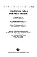 Formaldehyde Release from Wood Products (Acs Symposium Series)