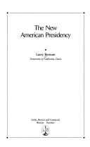 The new American presidency