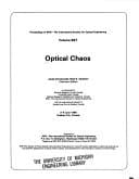 Optical chaos, 3-4 June 1986, Québec City, Canada