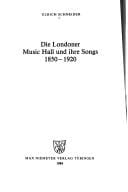 Die Londoner Music Hall und ihre Songs, 1850-1920