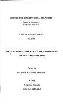 The European community at the crossroads