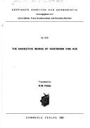 The narrative works of Hartmann von Aue