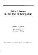 Ethical issues in the use of computers