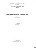 Determinants of fertility decline in India