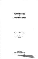 Current issues in juvenile justice