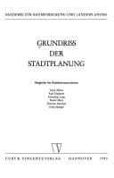 Grundriss der Stadtplanung