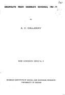 Dropouts from Nigeria's schools, 1961-71