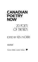 Canadian poetry now