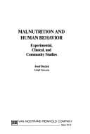 Malnutrition and human behavior