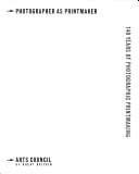 Photographer as printmaker