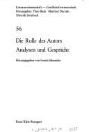 Die Rolle des Autors