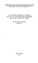 La Cultura filosofica italiana dal 1945 al 1980 nelle sue relazioni con altri campi del sapere