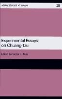 Experimental essays on Chuang-tzu