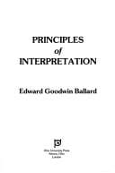 Principles of interpretation
