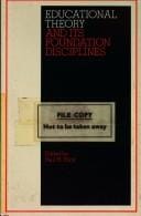 Educational Theory and Its Foundation Disciplines