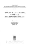 Möglichkeiten und Grenzen der Staatstätigkeit