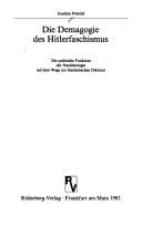 Die Demagogie des Hitlerfaschismus