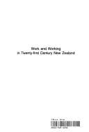 Work and working in twenty-first century New Zealand