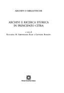Archivi e ricerca storica in Principato Citra