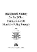 Background studies for the ECB's evaluation of its monetary policy strategy