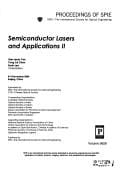 Semiconductor lasers and applications II