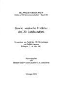 Grosse nordische Erzähler des 20. Jahrhunderts