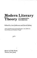 Modern literary theory, a comparative introduction