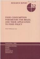Food consumption parameters for Brazil and their application to food policy
