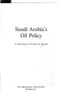 Saudi Arabia's oil policy