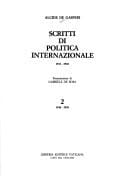 Scritti di politica internazionale, 1933-1938