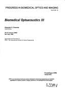 Biomedical optoacoustics III